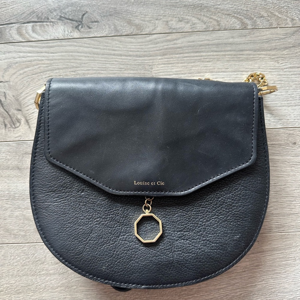 Louise et Cie Black Crossbody Chain Purse
